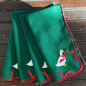 Set of 4 linen napkins